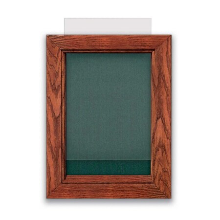 United Visual Products Indoor Enclosed Combo Board, 72"x36", Black Frame/Black & Keylime UVCB7236B-BLACK-KEYLIME
